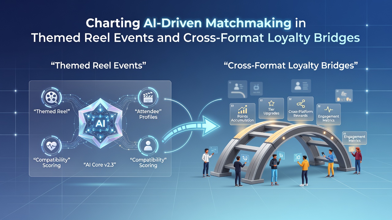 Cross-format loyalty dashboard connecting reel events and digital platforms