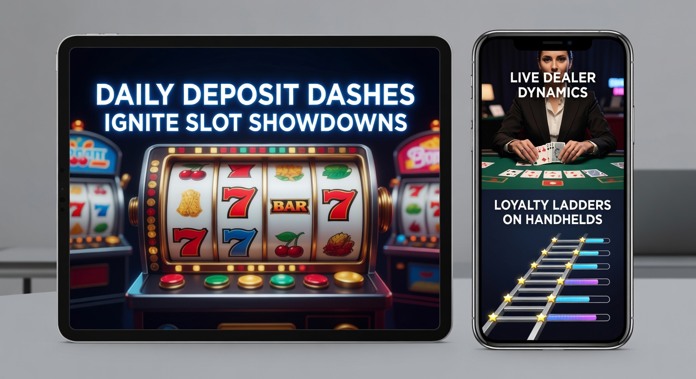 Mobile screen showing daily deposit promotion activating a slot tournament leaderboard on a handheld device
