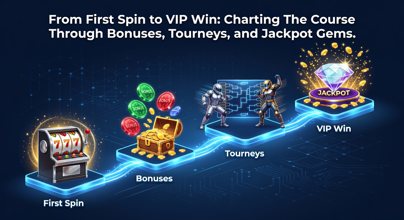 Vibrant tournament leaderboard glowing with player rankings, jackpot symbols flashing nearby as VIP gems sparkle in the progression path