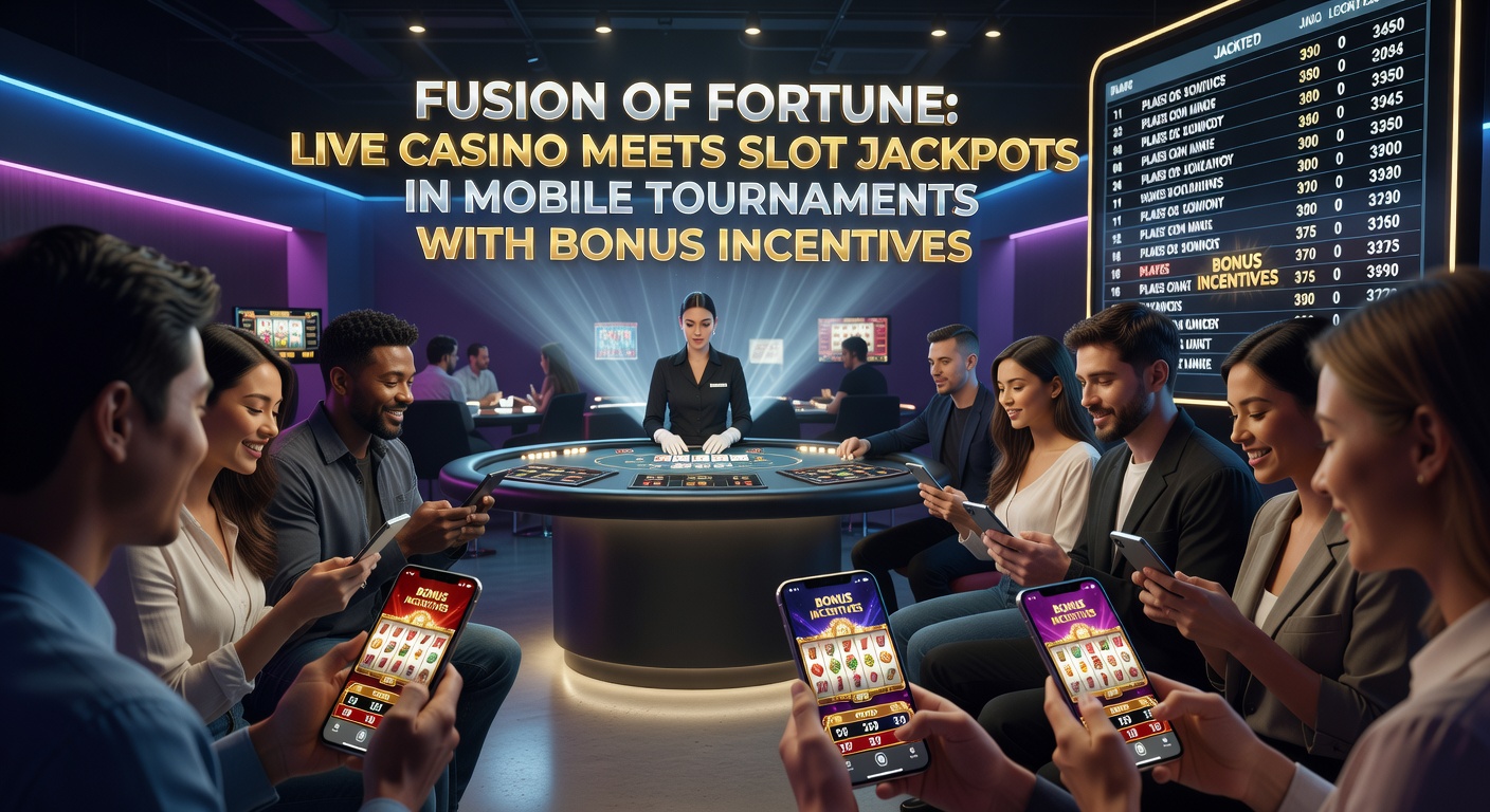 Close-up of mobile tournament interface displaying live roulette wheel, slot jackpot counter ticking up, and bonus incentive pop-up with multiplier options