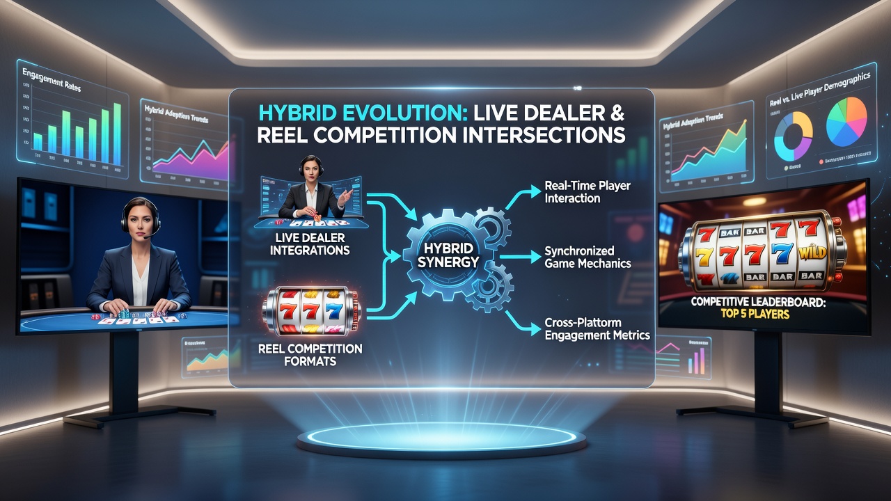 Mobile app interface displaying layered bonuses and reward tracking during a hybrid live dealer and reel event