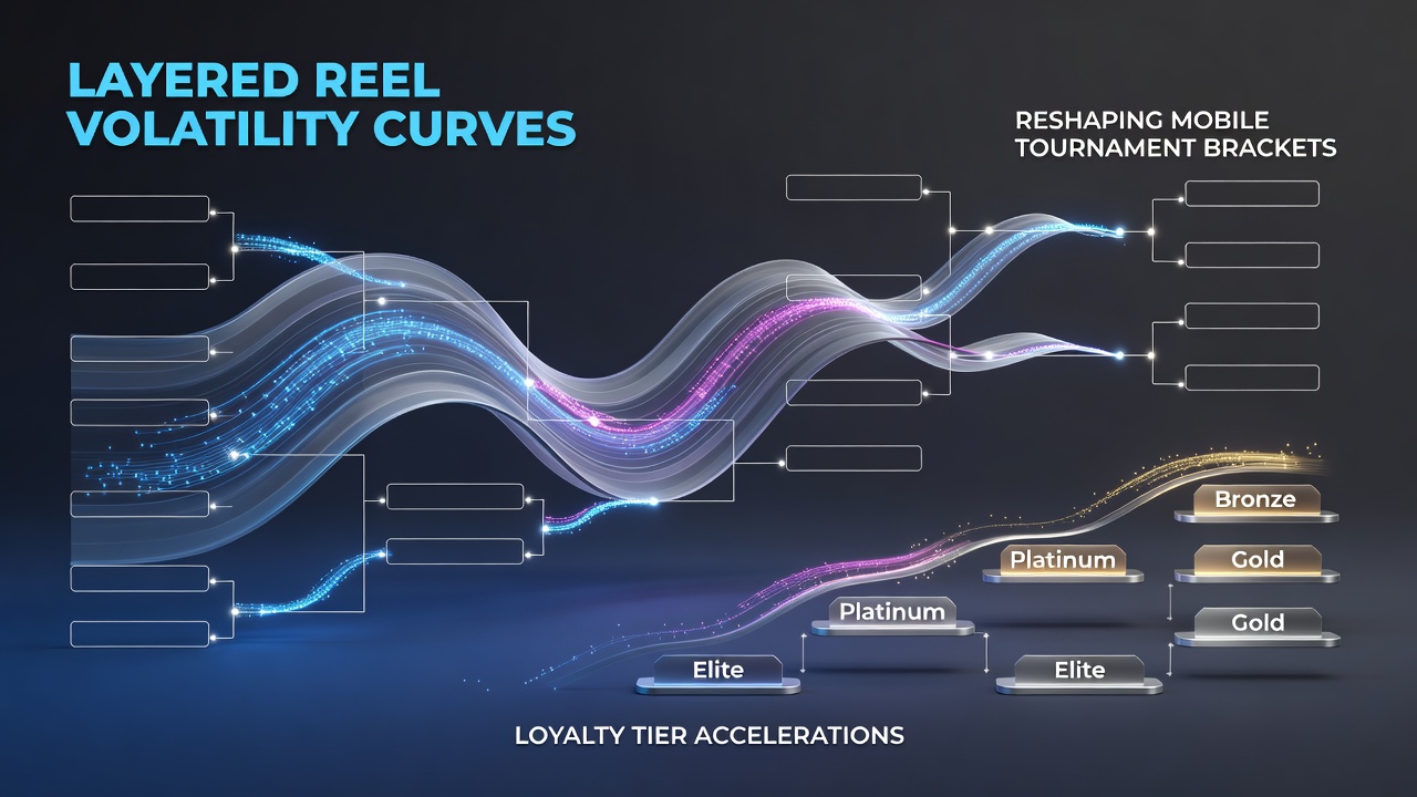 Loyalty tier dashboard showing acceleration metrics tied to reel volatility curves
