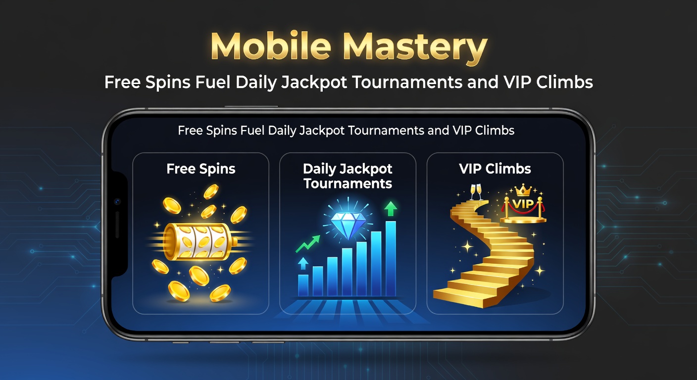 Smartphone displaying vibrant mobile casino app with free spins animation and daily jackpot counter ticking up