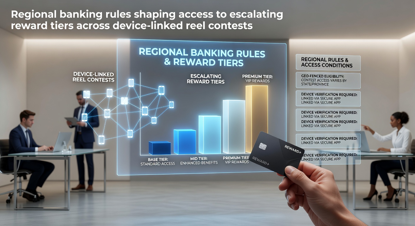 Regional banking regulations and mobile reel contest interfaces