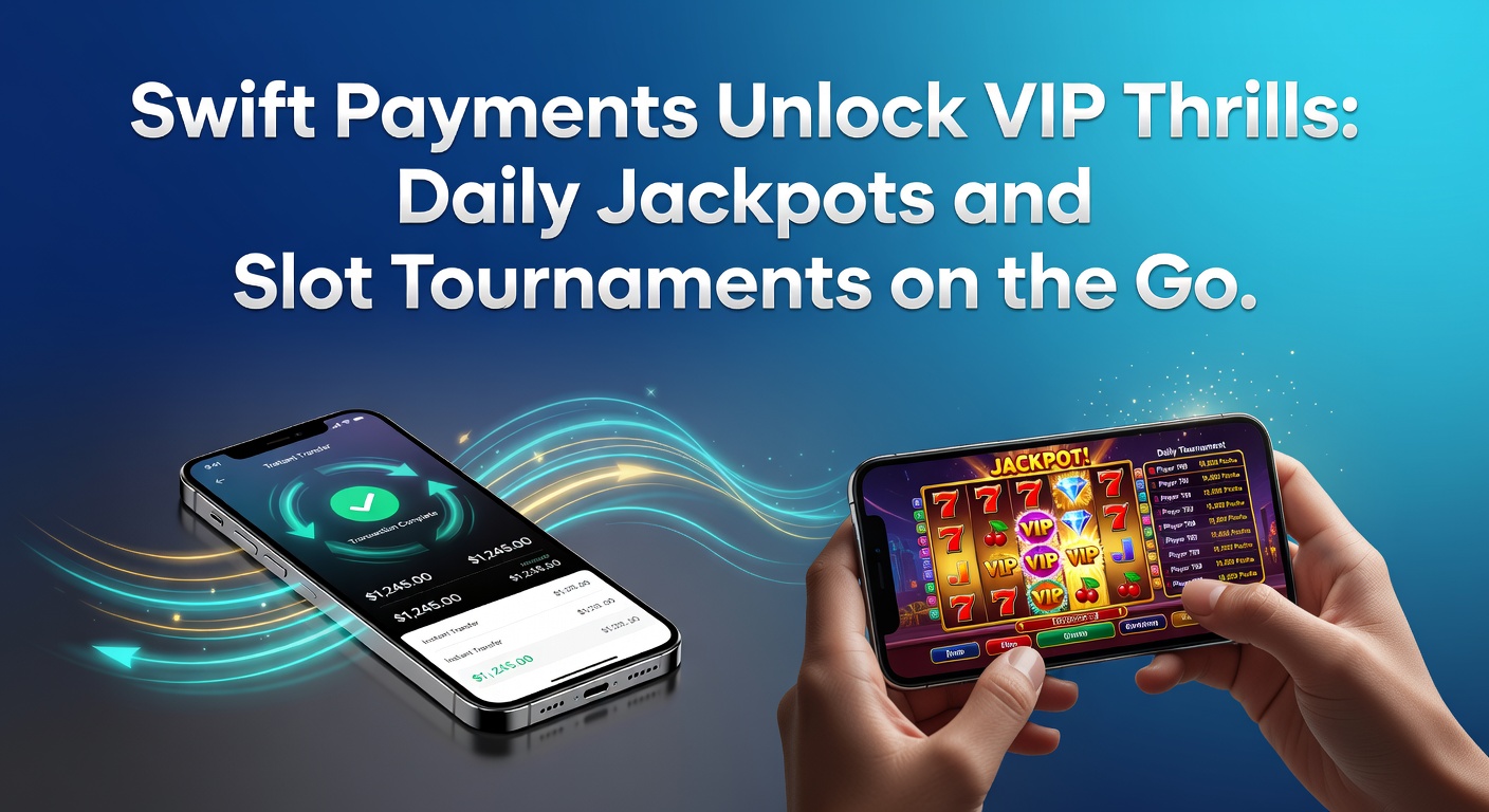 Player accessing VIP slot features on a mobile device with swift payment notifications