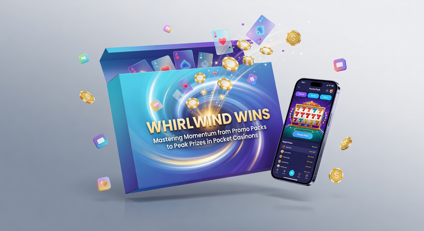 Player's hand holding smartphone with cascading jackpot symbols and promo momentum meter filling up